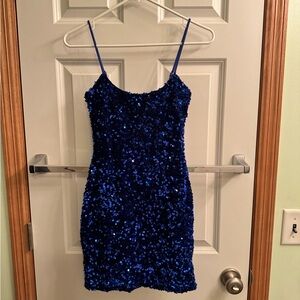 Blue Mini Dress